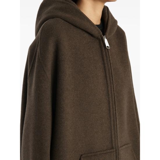 26FW 케이트 돌렘 울 블렌드 후드 자켓 6243547 W547 716 BROWN - KHAITE