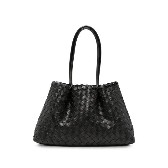 26FW 엘렘 숄더백 DIMPLE MEDIUM WOVEN BLACK