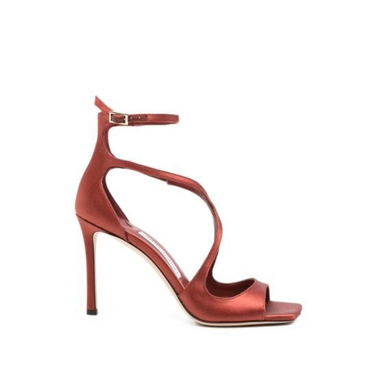 26FW 지미추 힐/펌프스 AZIA 95 SAT CHERR RED