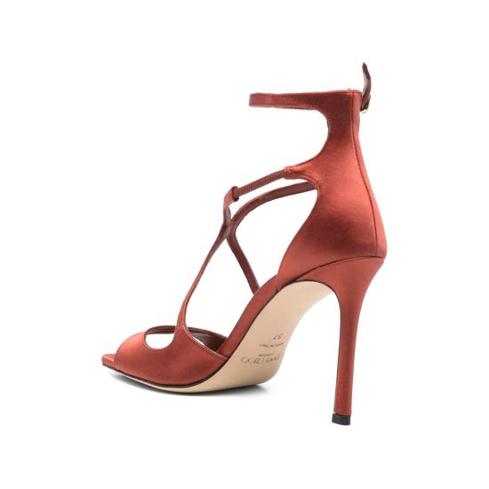 26FW 지미추 힐/펌프스 AZIA 95 SAT CHERR RED - JIMMY CHOO