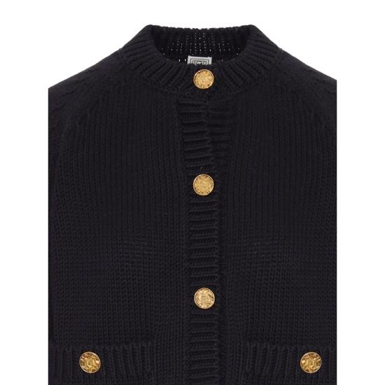 26FW 토템 가디건 263 WRT0853 YA0299 001 BLACK - TOTEME