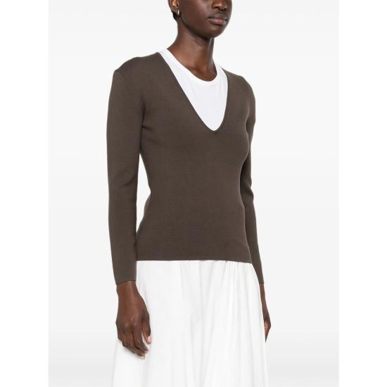 26FW 토템 스웨터 262 WRT0685 YA0243 427 WALNU BROWN - TOTEME