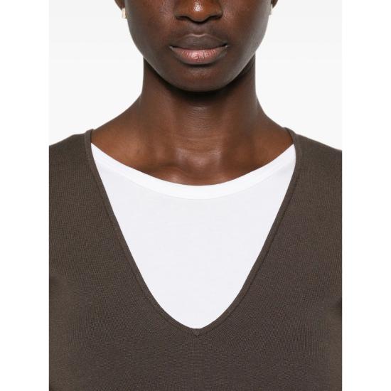 26FW 토템 스웨터 262 WRT0685 YA0243 427 WALNU BROWN - TOTEME