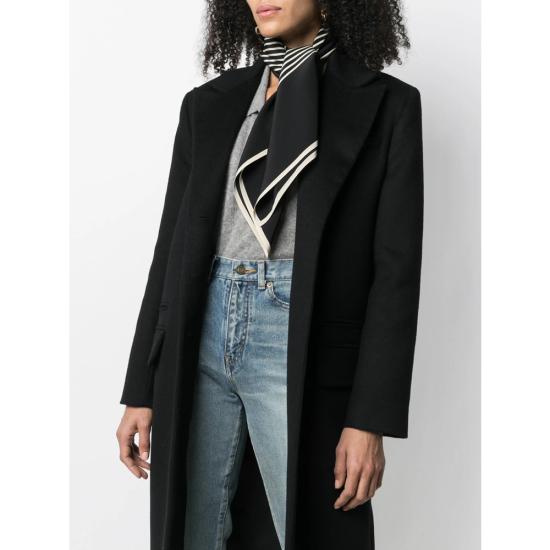 26FW 토템 센터드 모노그램 실크 스카프 크림 211 853 801 902 BLACK BLACK NEUTRALS - TOTEME
