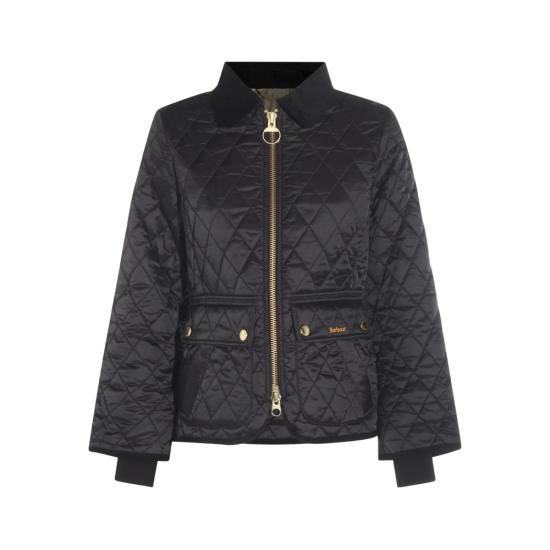 26FW 바버 비드넬 피티드 퀼티드 재킷 LQU1765 BK91 BLACK