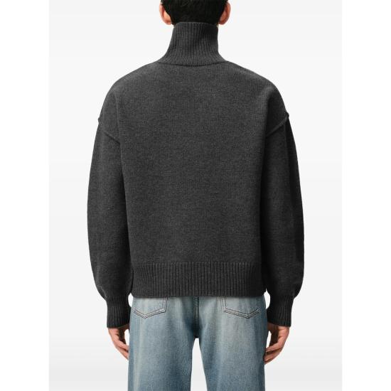 26FW 아미 ADC 터틀넥 스웨터 UKS839 018 084 GREY - AMI
