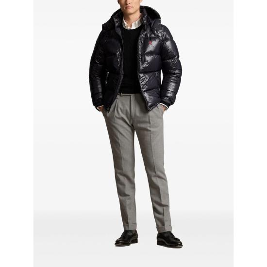 26FW 랄프 로렌 포니 로고 후디드 패딩 710968281001 BLACK - RALPH LAUREN