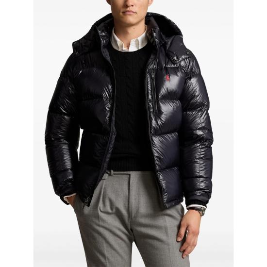 26FW 랄프 로렌 포니 로고 후디드 패딩 710968281001 BLACK - RALPH LAUREN