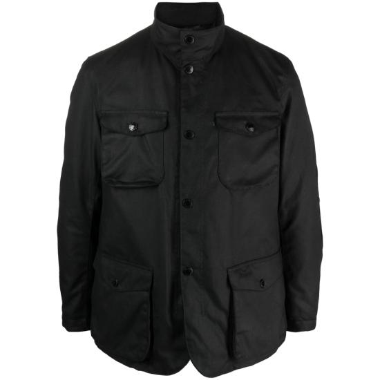 26FW 바버 오그스톤 왁스 자켓 MWX0700 BK11 BLACK