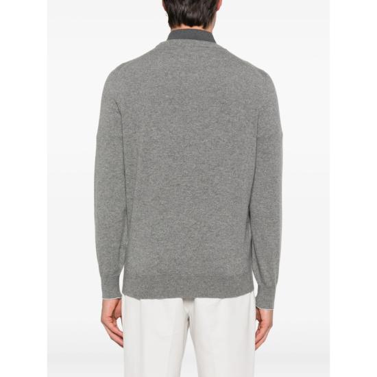 26FW 브루넬로 쿠치넬리 캐시미어 니트 M2200100 CF423 GREY - BRUNELLO CUCINELLI