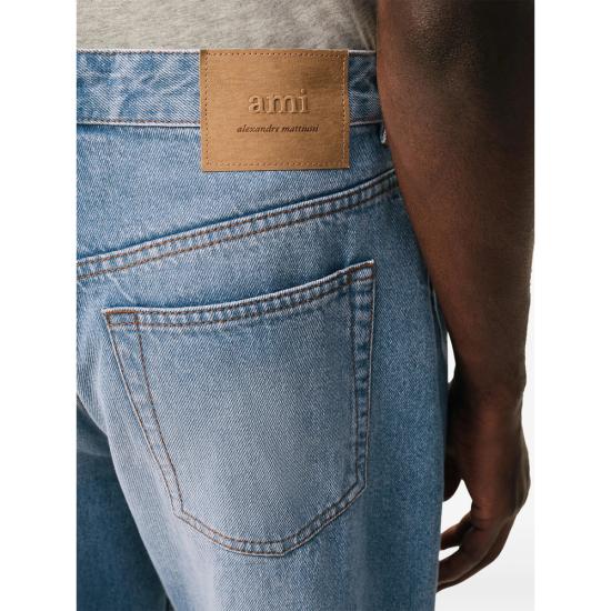 26FW 아미 데님 코튼 라지 핏 진 HTR450 DE0046 480 BLUE - AMI