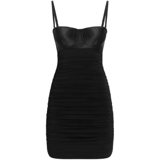 26FW 돌체앤가바나 숏 원피스 F6JSVT FUIAU N0000 BLACK