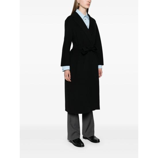 26FW 에스막스마라 폴도 울 드랩 랩 코트 POLDO 700 013 BLACK - 'S MAX MARA