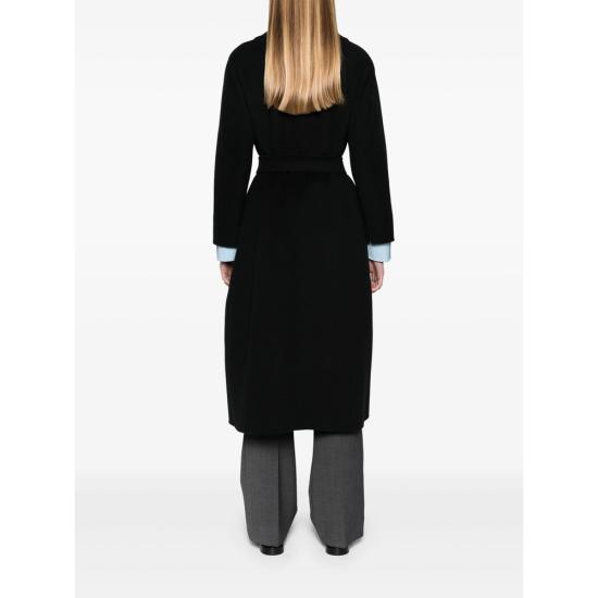 26FW 에스막스마라 폴도 울 드랩 랩 코트 POLDO 700 013 BLACK - 'S MAX MARA