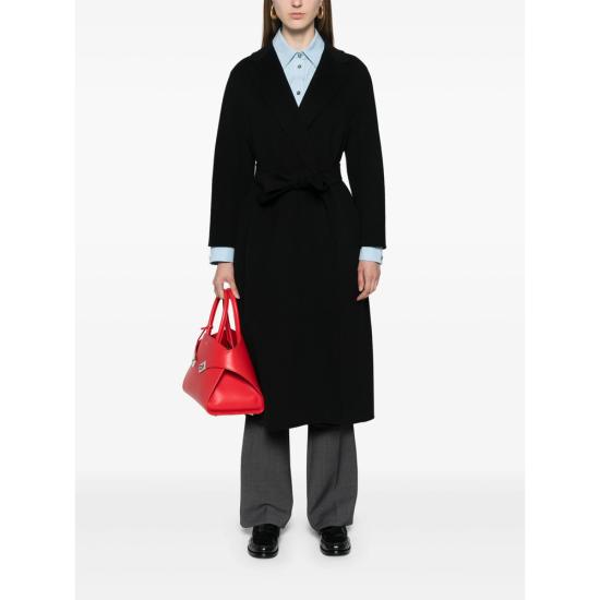 26FW 에스막스마라 폴도 울 드랩 랩 코트 POLDO 700 013 BLACK - 'S MAX MARA