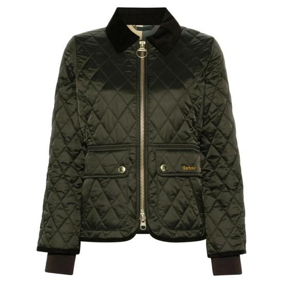 26FW 바버 비드넬 피티드 퀼티드 재킷 LQU1765 SG71 GREEN