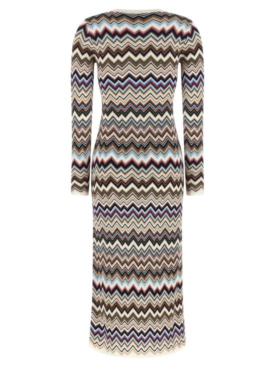 26FW 미소니 롱 원피스 DS26WG28BK01KOSMSPL Multicolor - MISSONI