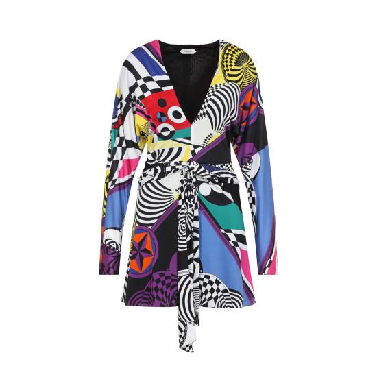 26FW 베르사체 숏 원피스 1026575 1A19285 5X000 MULTICOLOR - VERSACE
