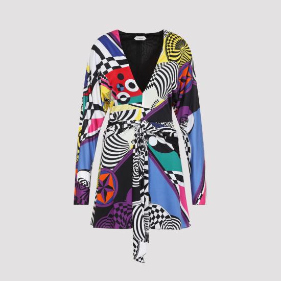 26FW 베르사체 숏 원피스 1026575 1A19285 5X000 MULTICOLOR - VERSACE