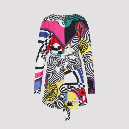 26FW 베르사체 숏 원피스 1026575 1A19285 5X000 MULTICOLOR - VERSACE