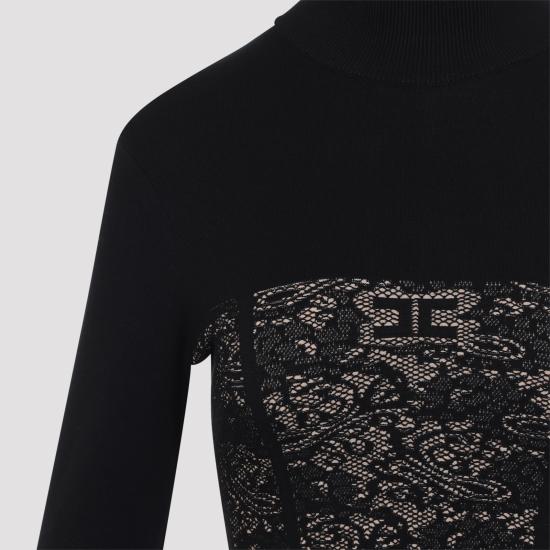 26FW 엘리자베타프랜치 미디 원피스 AM27Q66E2 FR9 NERO PELLE - ELISABETTA FRANCHI