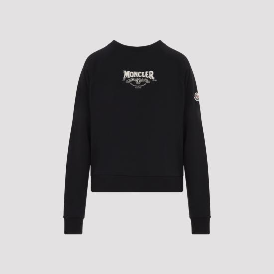 26FW 몽클레어 긴팔 티셔츠 L20938G00033 89ALI 999 BLACK