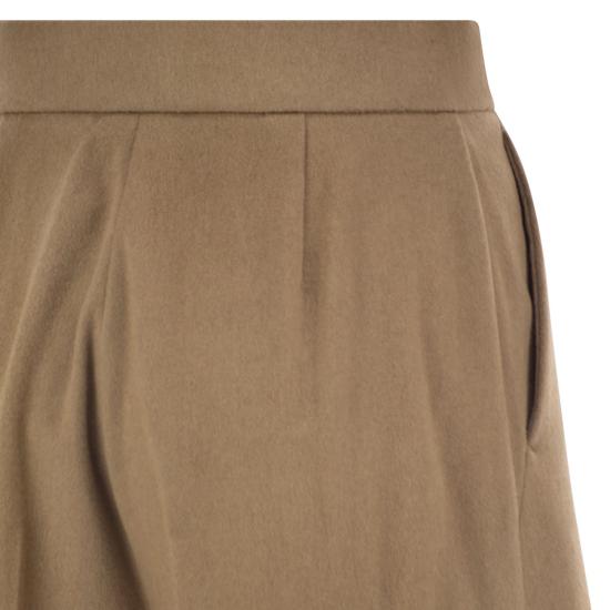 26FW 막스마라 와이드 레그 플란넬 팬츠 와이드 레그 플란넬 팬츠 2621136022600 CAMEL - MAX MARA