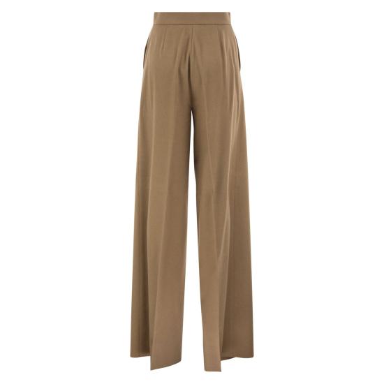 26FW 막스마라 와이드 레그 플란넬 팬츠 와이드 레그 플란넬 팬츠 2621136022600 CAMEL - MAX MARA