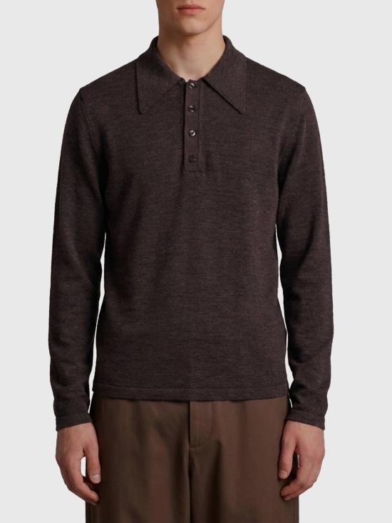 26FW 르메르 폴로 티셔츠 TS0031 BROWN - LEMAIRE