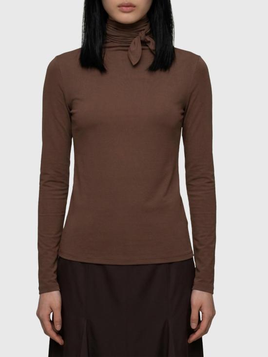 26FW 르메르 긴팔 티셔츠 TS0053 BROWN