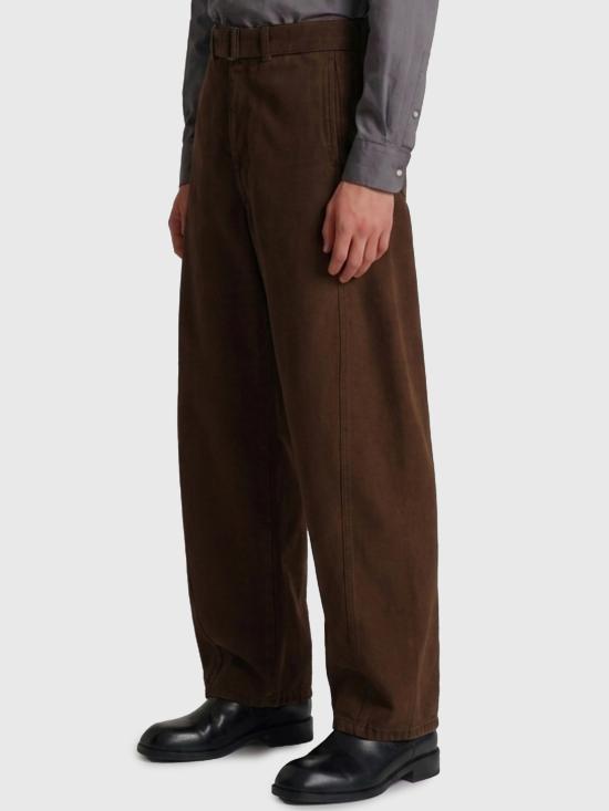26FW 르메르 트위스트 벨티드 팬츠 PA326 BROWN - LEMAIRE
