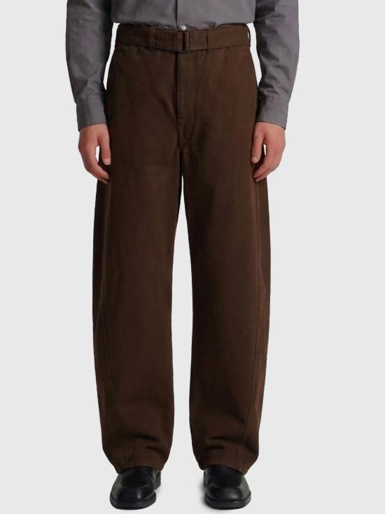 26FW 르메르 트위스트 벨티드 팬츠 PA326 BROWN
