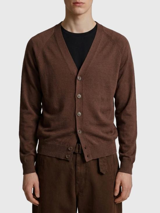 26FW 르메르 릴렉스 트위스트 가디건 릴렉스 트위스트 가디건 PO0052M BROWN - LEMAIRE