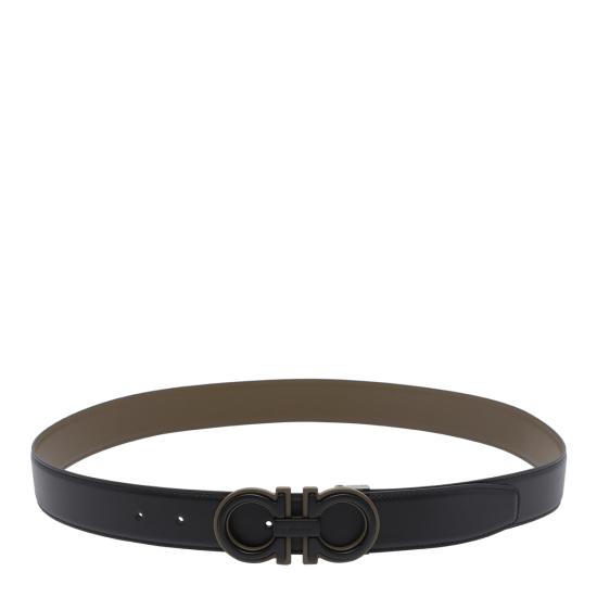 26FW 살바토레 페라가모 가죽 벨트 797486 67A254NERO Black