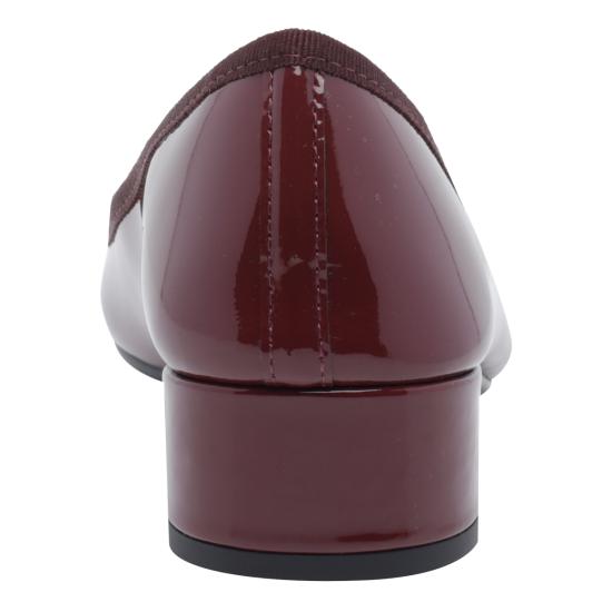 26FW 레페토 까미유 곰므 미들 힐 발레리나 V080VLUX 1450 Red - REPETTO