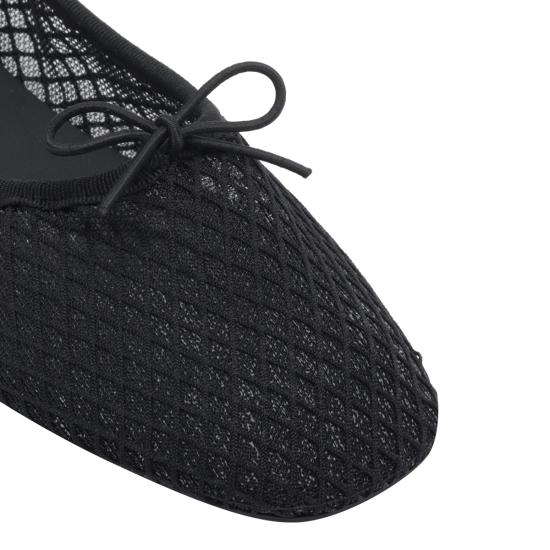 26FW 레페토 플랫 슈즈 V4210GMESH 410 Black - REPETTO