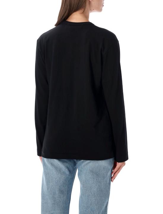 26FW 꼼데가르송 블랙하트 와펜 긴팔 티셔츠 AX T120 051 Nero - COMME DES GARCONS