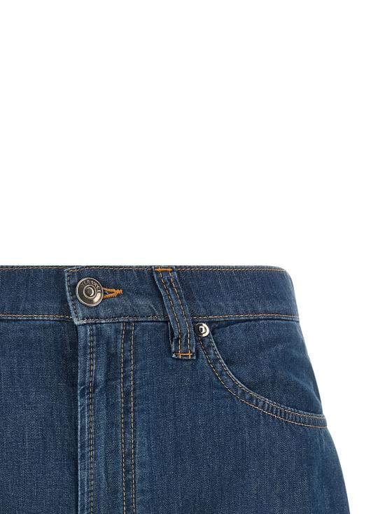 26FW 베르사체 데님 스커트 10251031A186401D880 Blue - VERSACE