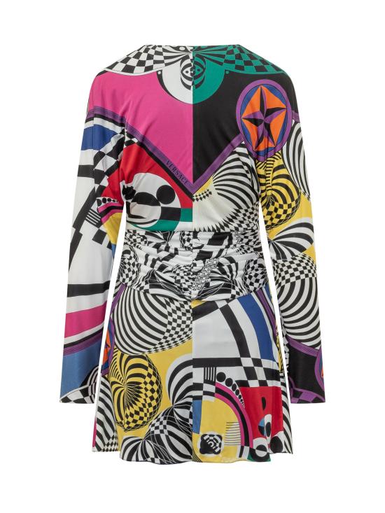 26FW 베르사체 숏 원피스 10265751A19285 5X000 MULTICOLOR - VERSACE