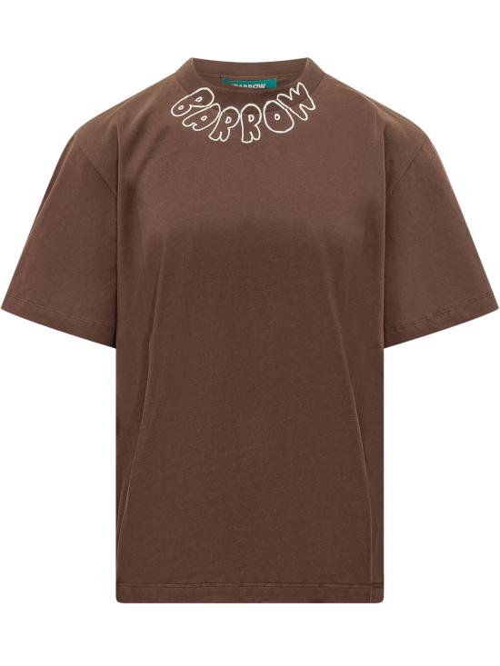 26FW 바로우 반팔 티셔츠 F6BWUATH048 1050 CHOCO