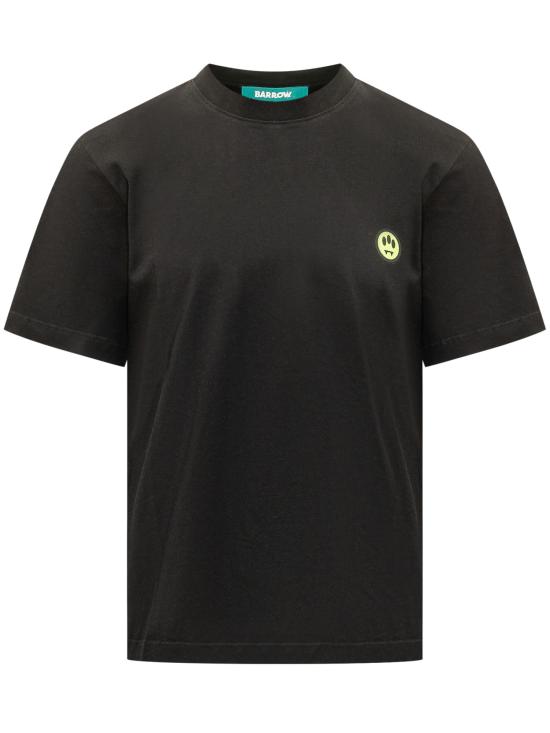 26FW 바로우 반팔 티셔츠 F6BWUATH013 110 NERO