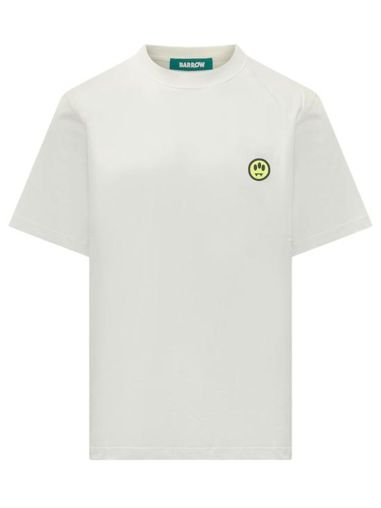 26FW 바로우 반팔 티셔츠 F6BWUATH013 002 OFFWHITE