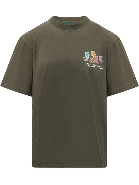 26FW 바로우 반팔 티셔츠 F6BWUATH062 082 VERDE MILITARE