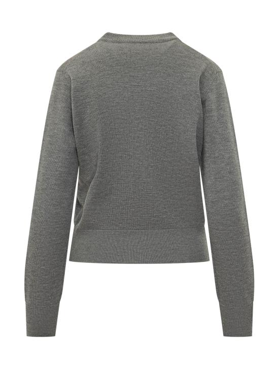 26FW 아미 크루넥 울 가디건 FKC361001 A336 GRIS CENDRE - AMI