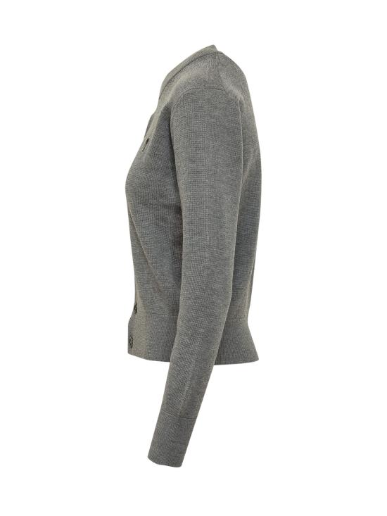 26FW 아미 크루넥 울 가디건 FKC361001 A336 GRIS CENDRE - AMI