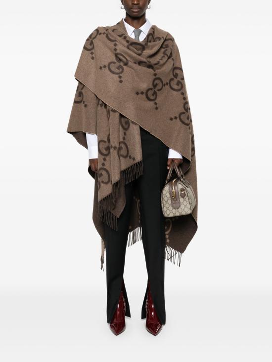 26FW 구찌 리버시블 점보 GG 캐시미어 케이프 7743084GABX 9764 - GUCCI