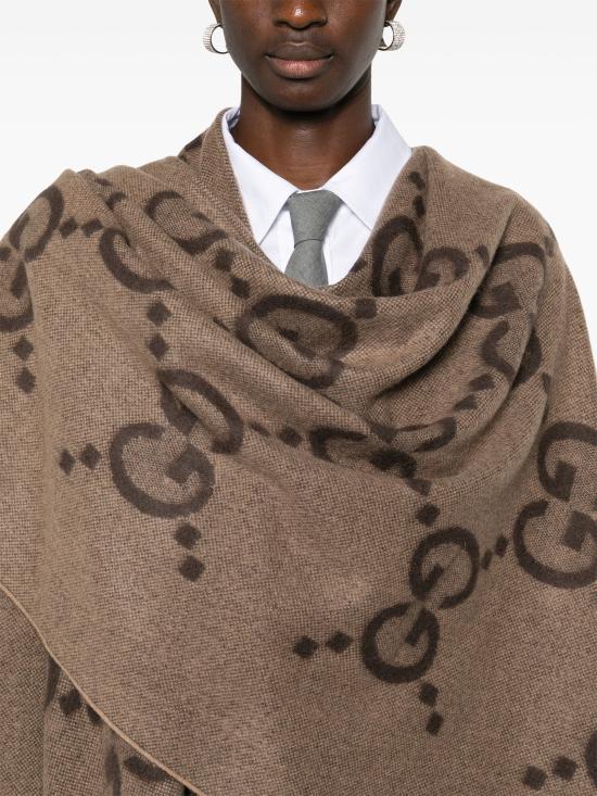 26FW 구찌 리버시블 점보 GG 캐시미어 케이프 7743084GABX 9764 - GUCCI