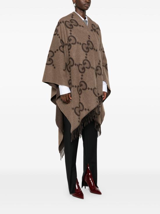 26FW 구찌 리버시블 점보 GG 캐시미어 케이프 7743084GABX 9764 - GUCCI