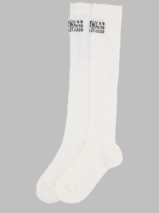 26FW MM6 메종마르지엘라 양말 S52TL0041 M13244101 WHITE