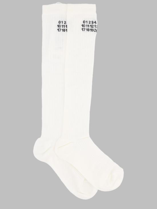 26FW MM6 메종마르지엘라 양말 S52TL0041 M13244101 WHITE - MM6 MAISON MARGIELA